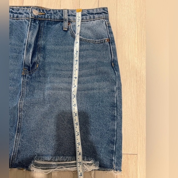 BP. Nordstrom Denim Miniskirt Classic Light Destroy Wash Women’s Size 32 - Picture 6 of 6